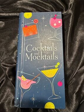 Kohl's Cocktails and Mocktails Navy Blue Beverage Recipe Book